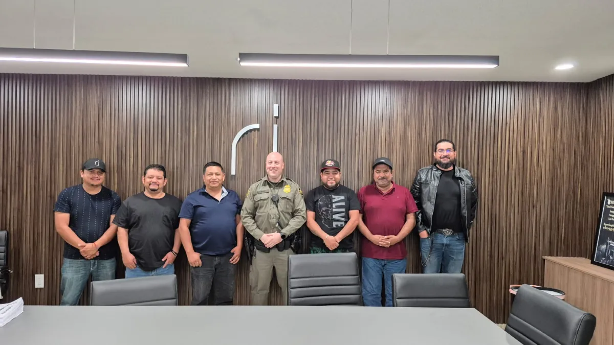 Operators with CBP officer during training