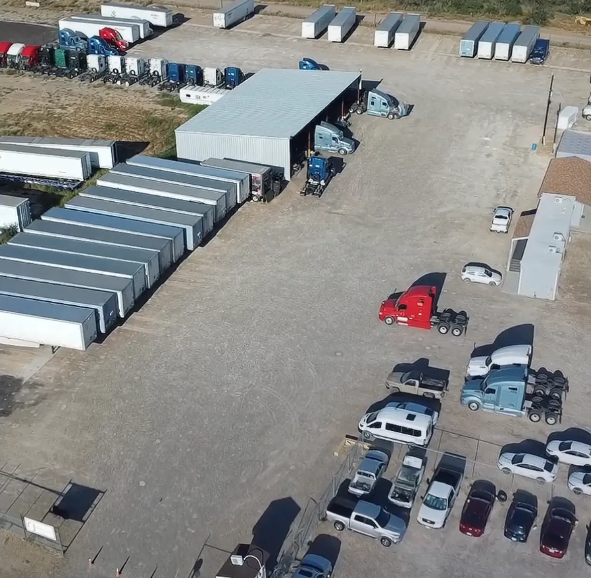 RJ Transportation original yard at 801 Pellegrino Ct