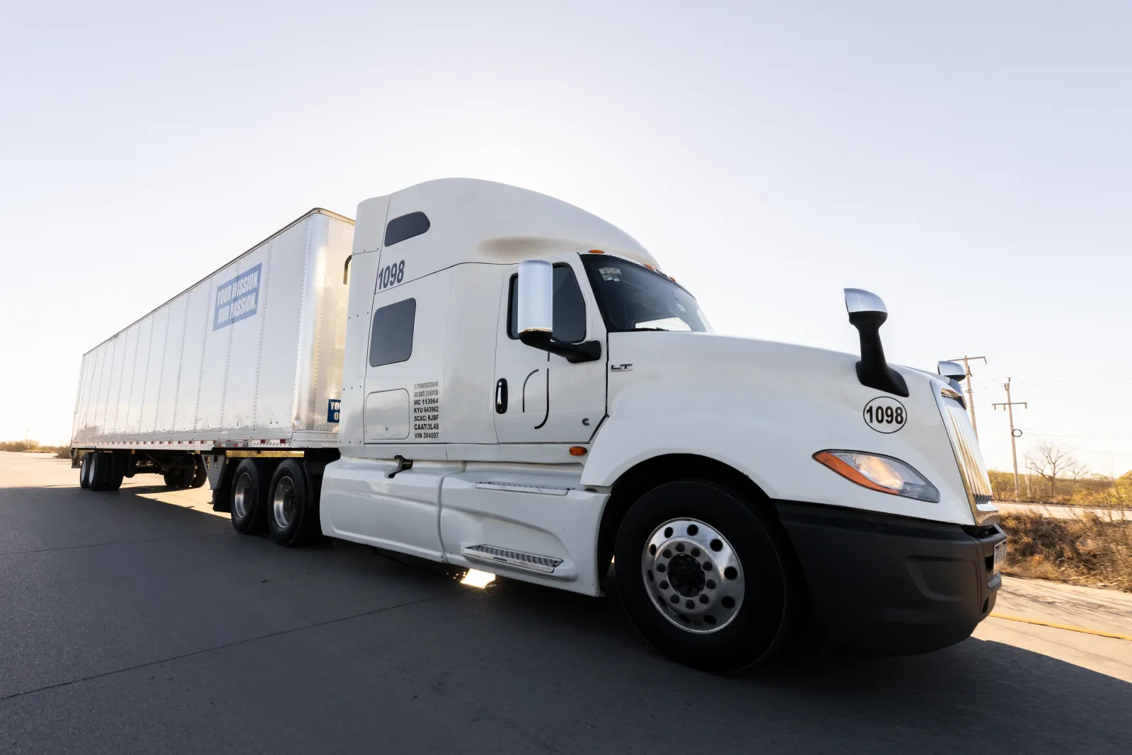 RJ Transportation technology-equipped truck